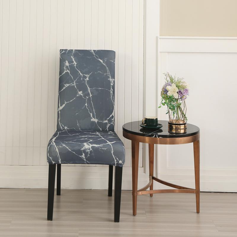 1PC Geometrischer elastischer Esszimmerstuhlbezug Stretch Sitzbezug Schonbezüge Stuhlhussen für Esszimmer Hochzeit Hotel Bankett Büro
