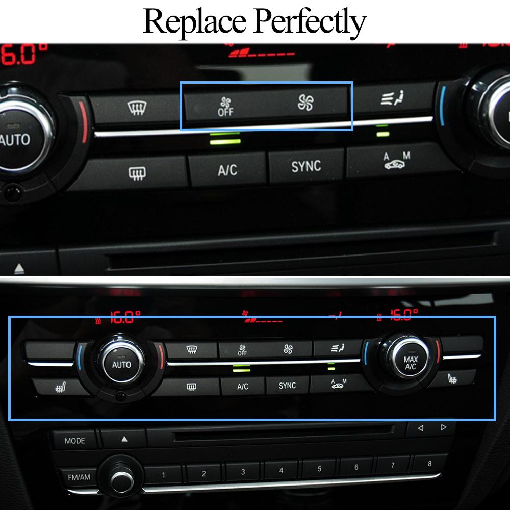 Dashboard Car Air Conditioning AC Button Venlitation Key Cap Repair Kit Replacement For BMW X3 F25 2014-2017 X4 F26 2013-2018