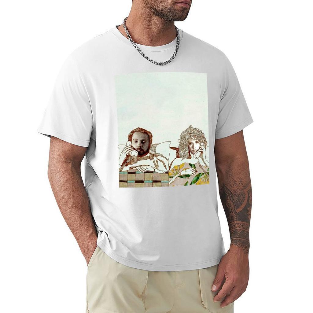 Calling in bed TShirt Basic Simple Design Short Sleeve Shirt
