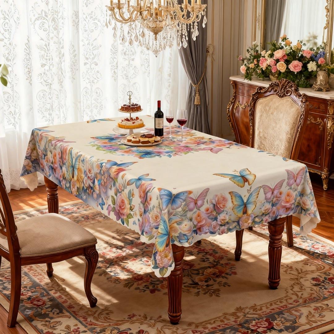 Washable Tablecloth Printed Dining Table Cloth American Retro Small Floral Tablecloth Tea Table Cloth Mother s Day Decoration 3296
