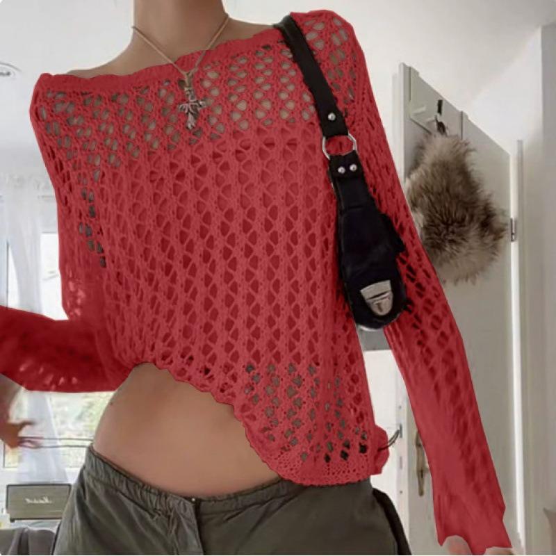 BITCED Women's Fashion Casual Solid Color Print Long Sleeve Blouses & Shirts