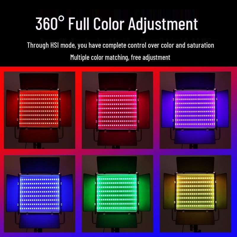 7VLOGLITE W480RGB Dimmable LED Studio Light for Portrait and Outdoor Photography