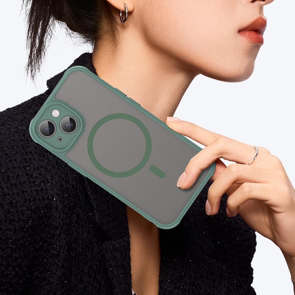 Iphone 14 Plus Phone Case,Magnetic Shockproof Phone Case,Bumper Hybrid Cover for Iphone 14 Plus