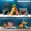Dekoracja Akwarium Spongebob Dom Ananasowy Kreskówkowy Ornament Skalmar Zbiornik Ryby