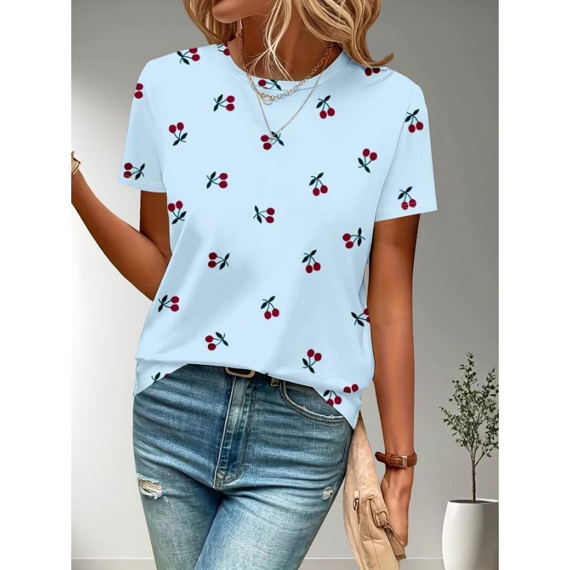 Summer Polka Dot Stripes 3D Print T-Shirts Women Casual O-Neck Short Sleeve T Shirt Harajuku Street Y2k Tees Top Female Clothing