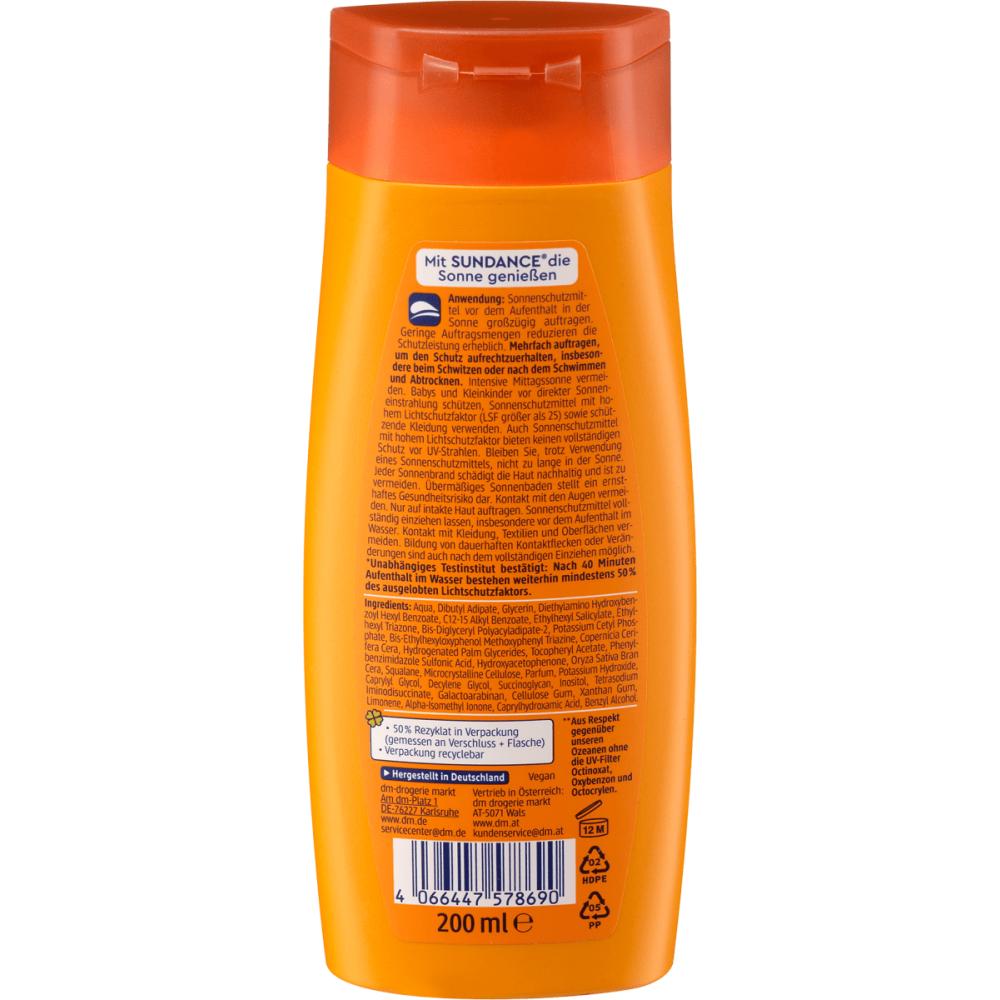 DM SUNDANCE Sundance Sun Protection + Tanning Sun Milk LSF 50, 200ml