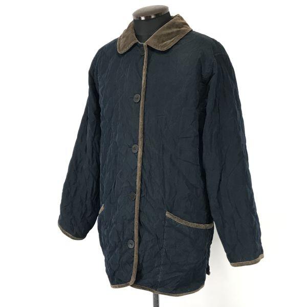 

HERNO DONNA Made in Italy Quilted Short Coat Women s XL Navy Warm Lining