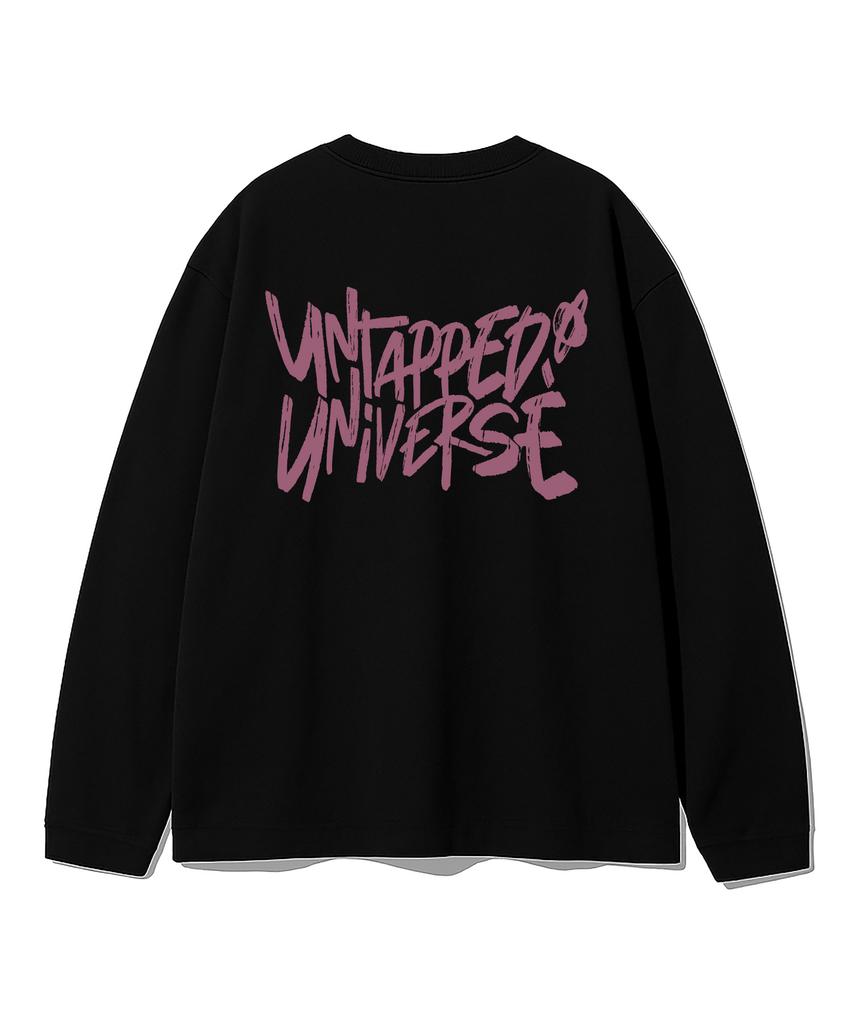 UNTAPPED STUDIO Universe Lettering Oversized Long Sleeve T-Shirt 6 Colors (Type B)