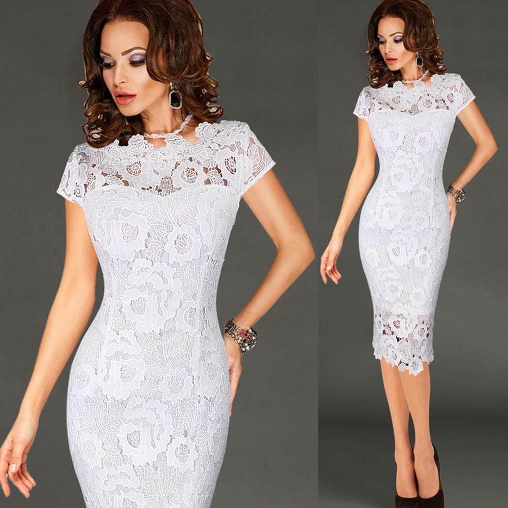 2024 Women's European & American Lace Bodycon Pencil Dress