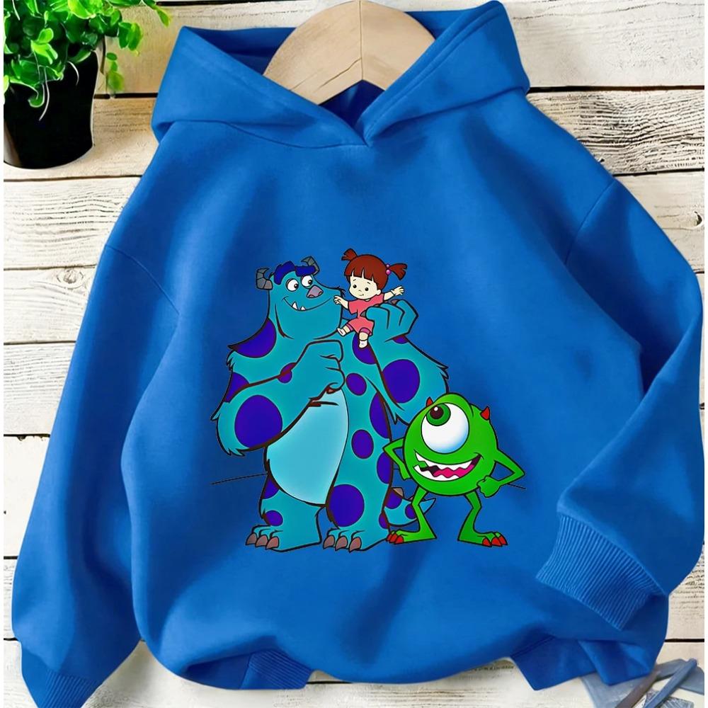 Winter Hot Cartoon Monsters Inc Hoodie Casual Streetwear Hooded Tops For Kids 3 14