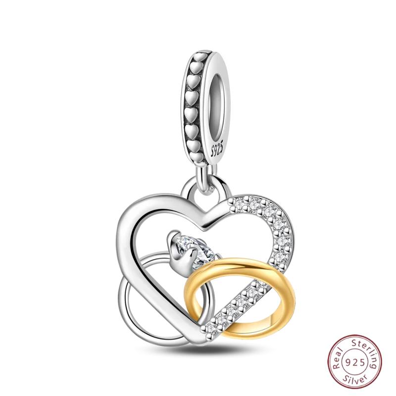 Halloween Charm Copper Poker Card Pendant Beads Black Spade 10-A Royal Flush Red Heart 10-A Charm For Bracelet Woman Jewelry