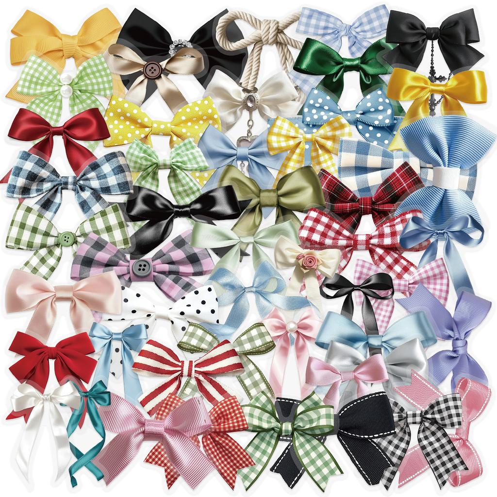 50 Gjennomsiktige Fargede Sløyfe Klistremerker Pakke, Vanntett Gjennomsiktig PET Manuelt Materiale Dekorativ Gitar Notatbok