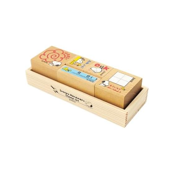 Children s Kao Stamp Snoopy Hanamaru Set Snoopy / Hanamaru / I saw it / OK / Date / Let s try it again 2281-001