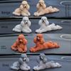 Poodle Simulated Resin Model Tabletop Figurine Micro Landscape Garden Decoration