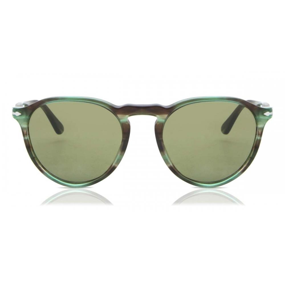 

Persol Po3286s 11564e Unisex Sunglasses Striped Green/53
