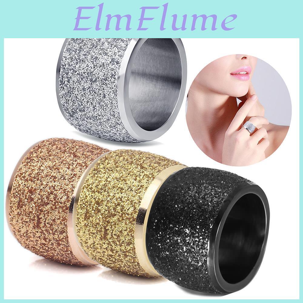 Scrub Stainless Colors Steel Four Wedding Ring For Men Women