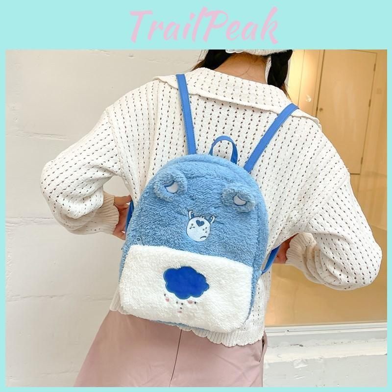 Cartoon Carebears Plush Backpack Fashion Schoolbag Creativity Gifts Handbag
