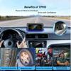 Monitoring system security alarm solar TPMS digital LCD display truck RV TPMS with indicator light warning car tire pressure alarm 6 external sensors