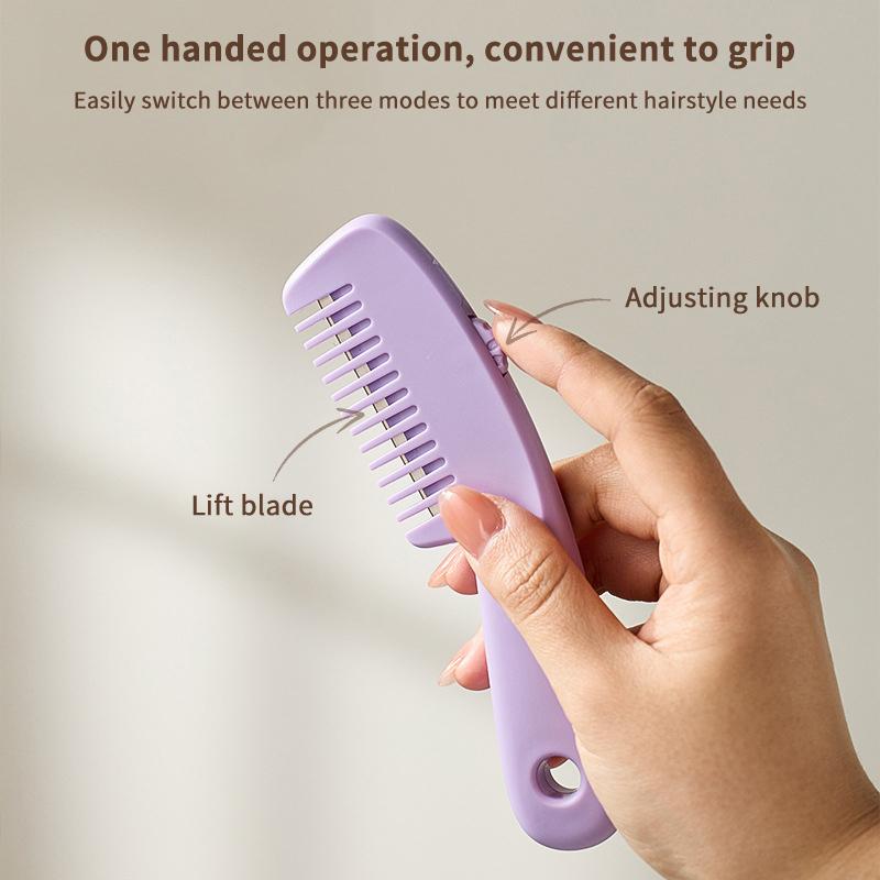 Hair Cutting Comb Hair Brushes With Razor Blades Hair Trimmer Cutting Thinning Tool Professional Styling Barber Cutter Accessory