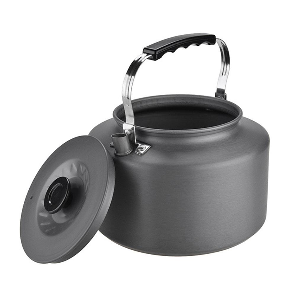 Camping Kettle for Open Fire 2L Camp Kettle + 4*360ML Stainless Steel Cups with Heat-Resistant