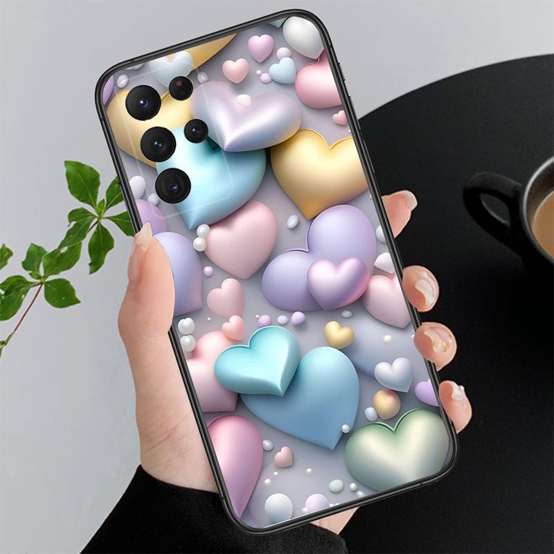 Handyhülle für Samsung A55 A16 A56 A36 A35 A15 A53 A54 A33 A34 A25 A05S A52 A52S A14 A26 A71 Liebe Rosa Herz