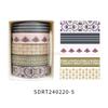 One Box/5 Rolls Retro Art Handheld Stickers High Beauty Film Cute Packaging Basic DIY