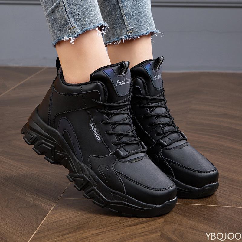 Winter new fashionable versatile high top women's shoes casual comfortable cotton shoes warm sports women's shoes