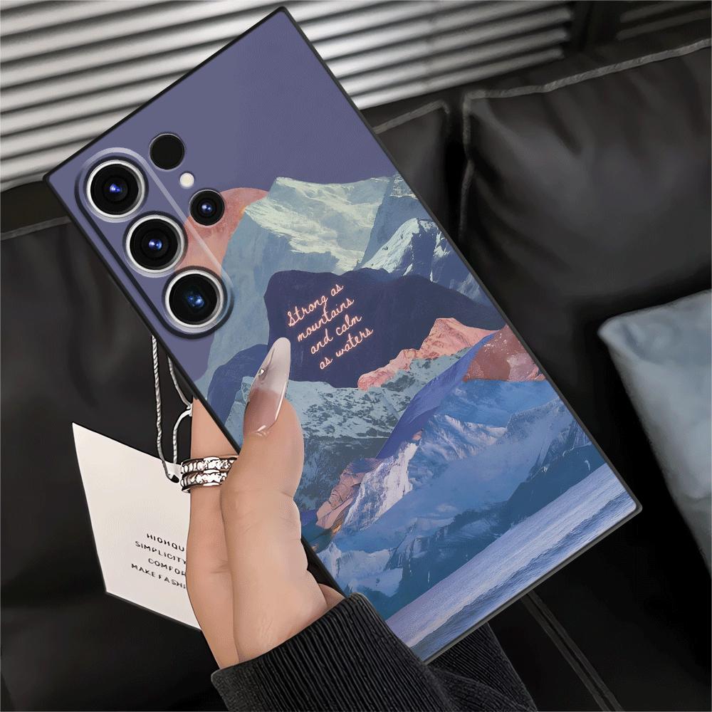 Funda Phone Cover Case for Samsung Galaxy S26 Ultra S20 Ultra S10 S9 Note 20 8 9 10 S25 Plus S24 S21 FE S23 Creative Mountain