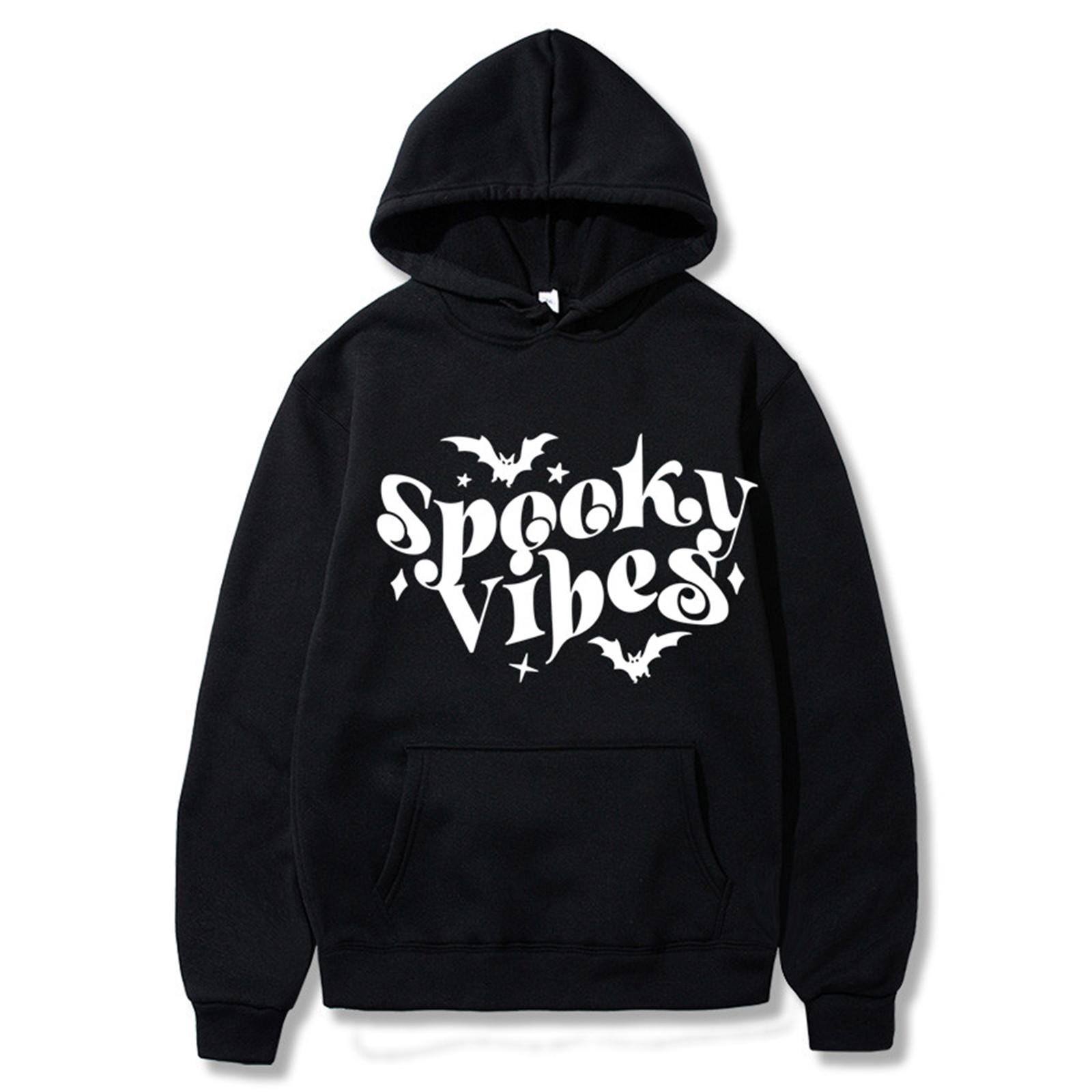 Унисекс модный повседневный свободный плюшевый пуловер с длинными рукавами и круглым вырезом с капюшоном из веревки L чёрный