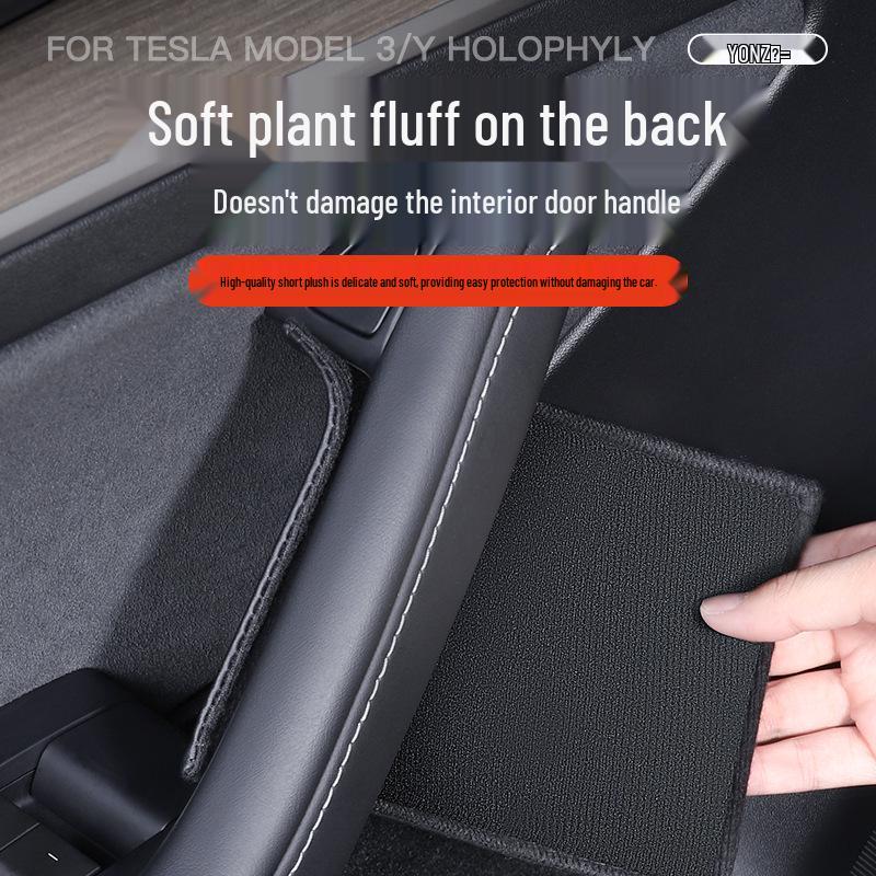 Autocollants de Protection pour Accoudoir et Poignée de Porte Tesla Model 3/Y - Accessoires Intérieurs de Voiture