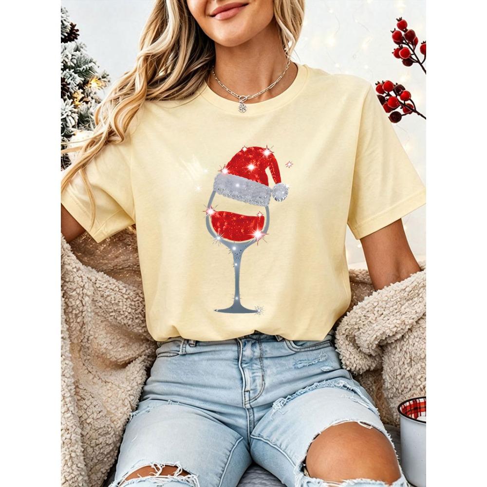 Cute Cat & Paw Print T-shirt Women's Harajuku Short Sleeve Casual