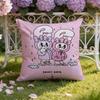 Cute E-Esther Bunny Pink Cushion Cover Home & Car Dual-Scene Pillow Cover: Reversible For Premium Comfort