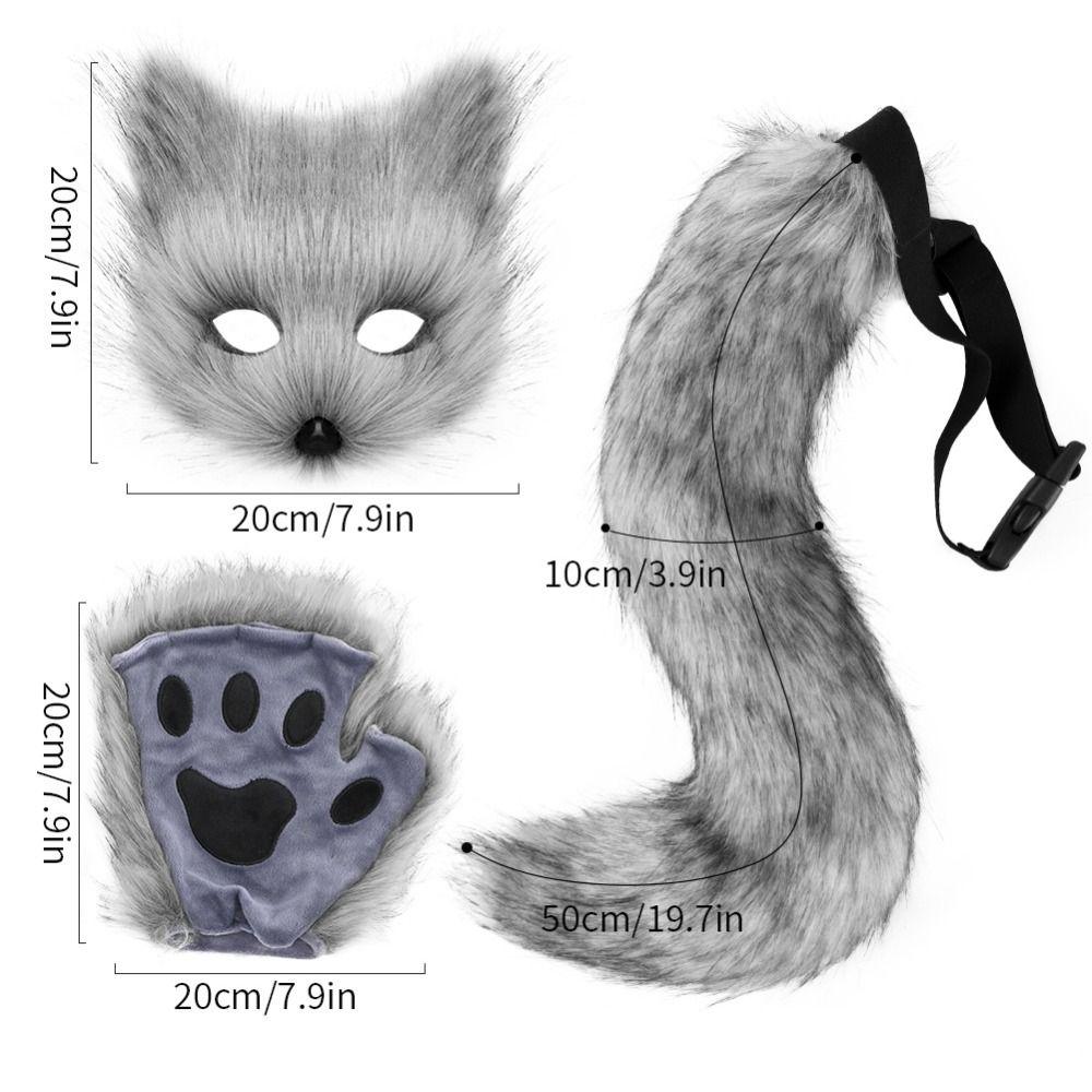 1set Plush Halloween Animal Cosplay Props Claw Animal Cosplay Props  Cosplay