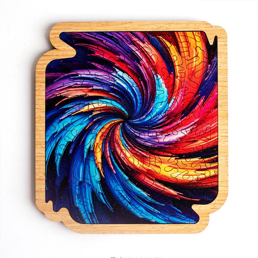 

Сменяющиеся цвета: Деревянный пазл высокой сложности, идеально подходит для украшения офиса или дома