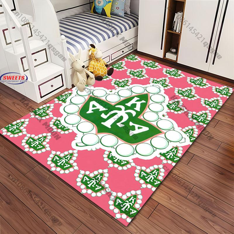 Multi-Size AKA Theme Printed Carpet Living Room Bedroom Sofa Large Area Decor Rug, Non-Slip Comfort Gift for Family and Friends