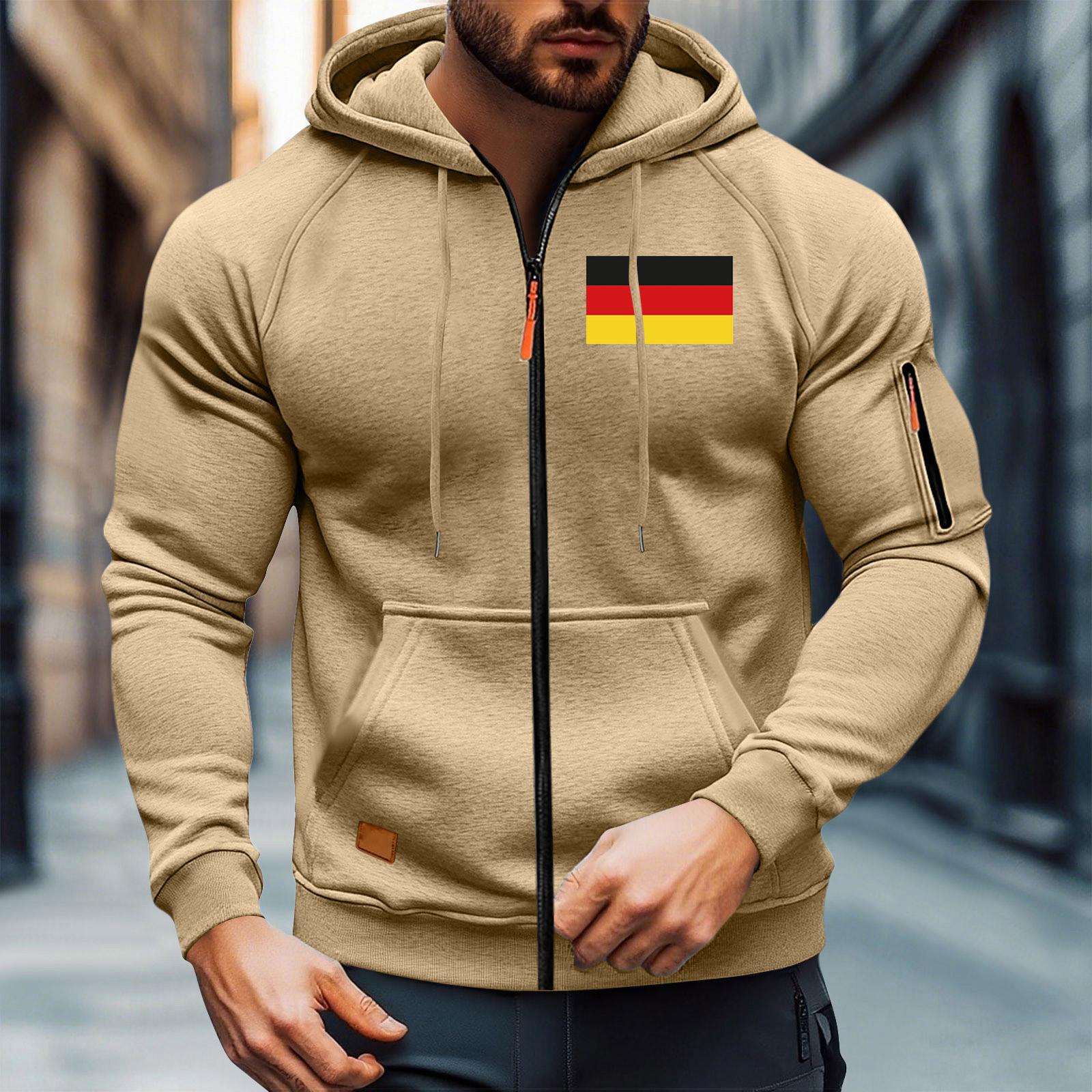 

Спортивний костюм з капюшоном Унісекс Одяг для бігу Пуловер з довгим рукавом Толстовка Світшот L