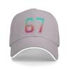 Summer 67 Graphic 6 7 Six Seven Baseball Cap  Running Hippie Fashion Print Sun Trucker Hat Men Women Hot Sale Baseball Caps