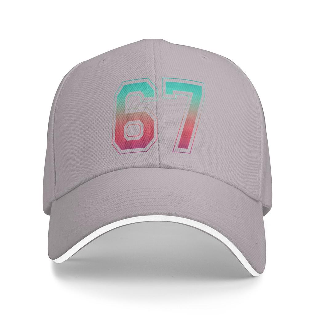 Summer 67 Graphic 6 7 Six Seven Baseball Cap  Running Hippie Fashion Print Sun Trucker Hat Men Women Hot Sale Baseball Caps