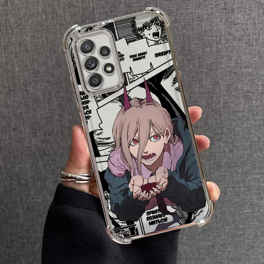 Comic Cute Cartoon Anime Clear Cover Case for Samsung Galaxy A33 A25 A16 A15 A21s A52 A17 A24 A35 A36 A26 A13