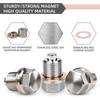 For Honda Ford Hyundai/Mazda Screw Car Engine Magnetic Oil Drain Plug Screw Nut Bolt Oil Drain Sump Nut M12/14/16 1.5 1.25 1.75 Oil Drain Plugs 3