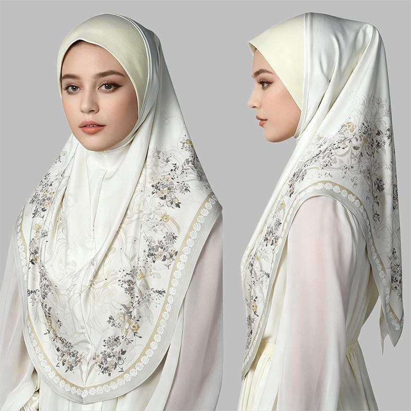 1PC Machine Washable Snap Closure Traditional Islamic Attire Elegant Hijab Gorgeous Muslim Headscarf Ideal Gift Multi-Color