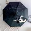 Silksongpattern, automatic folding umbrella, portable and foldable design, 8 ribs, a Christmas or birthday gift.