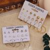 Classic Earrings 12 Pairs / Set Personalized Fashion Earring Set Suitable for Feminine Jewelry Earrings Jewelry