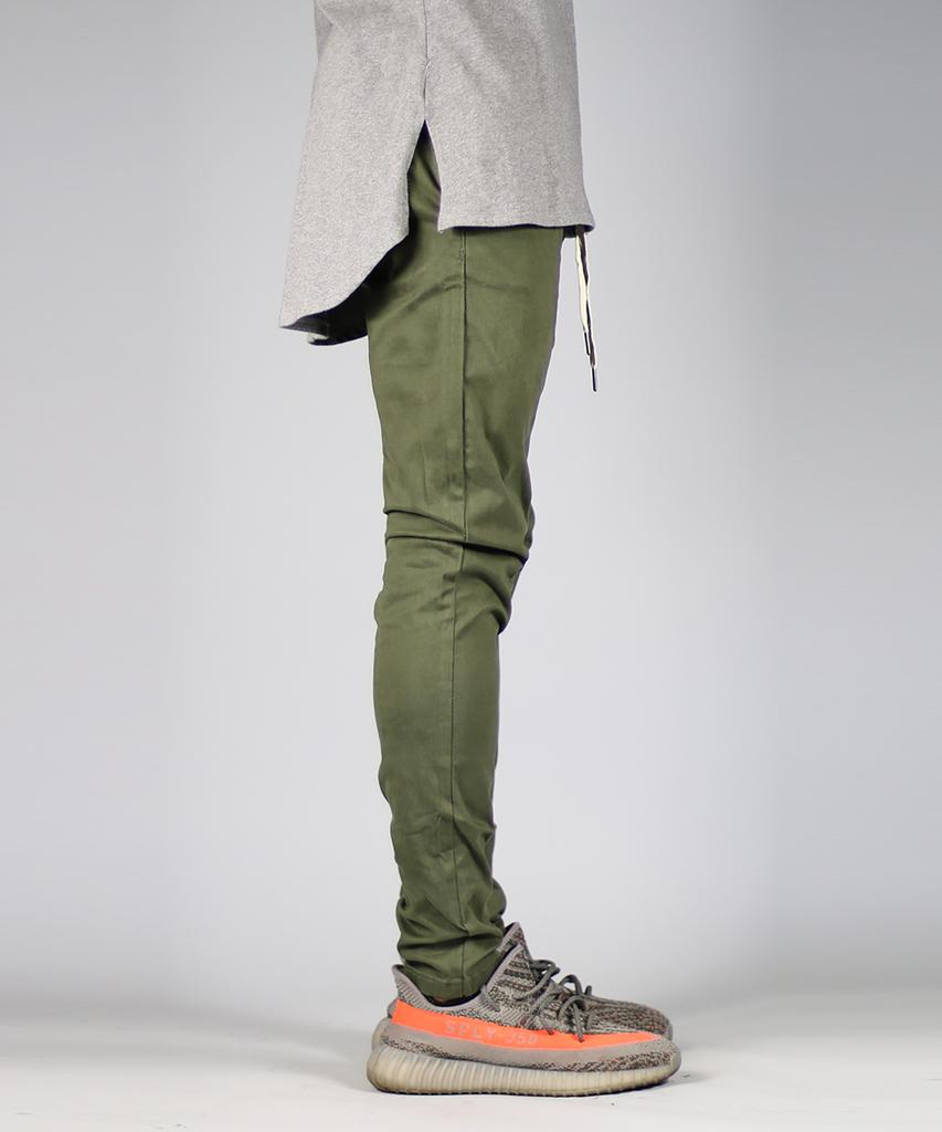 Haipeodenim Olive Drop Crotch Pants