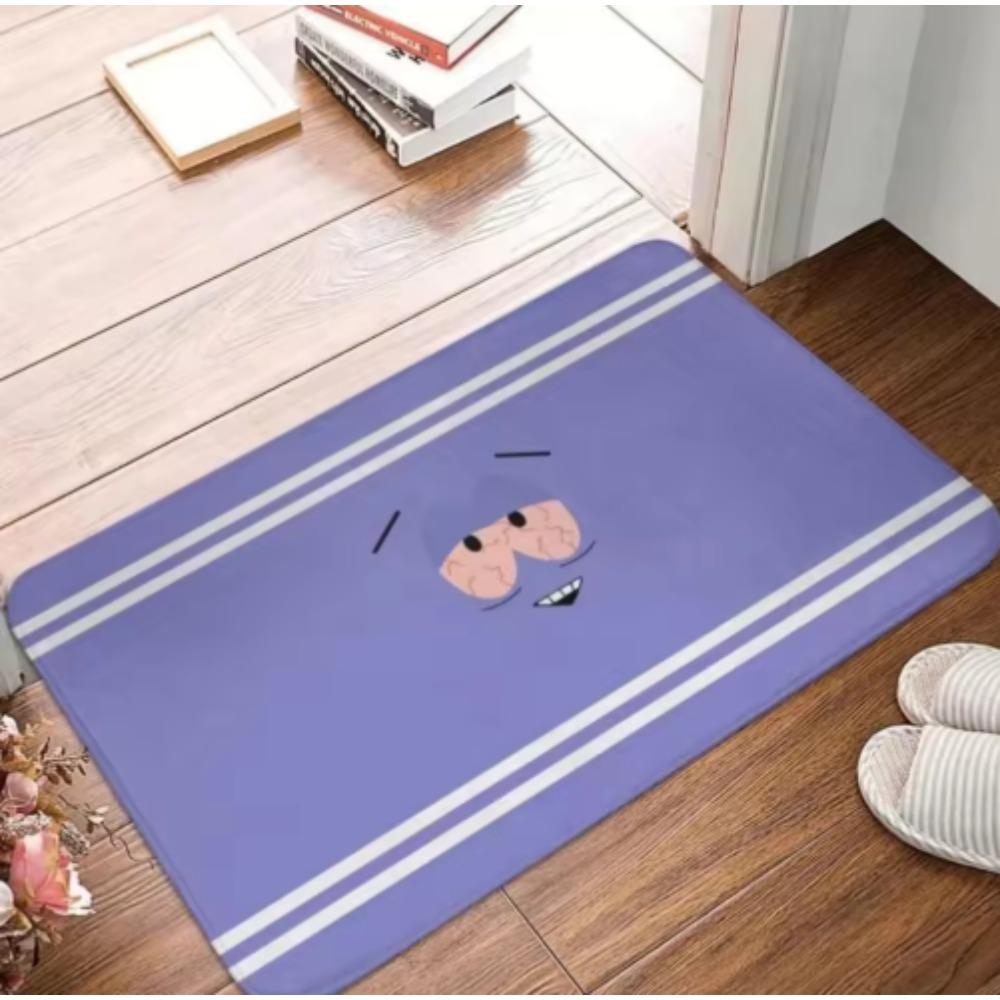 Cartoon Face Carpet Mat Rug Home Decoration Cute Expression Pattern Kids Room Bedroom Floor Mat Home Door Mat Welcome Mat