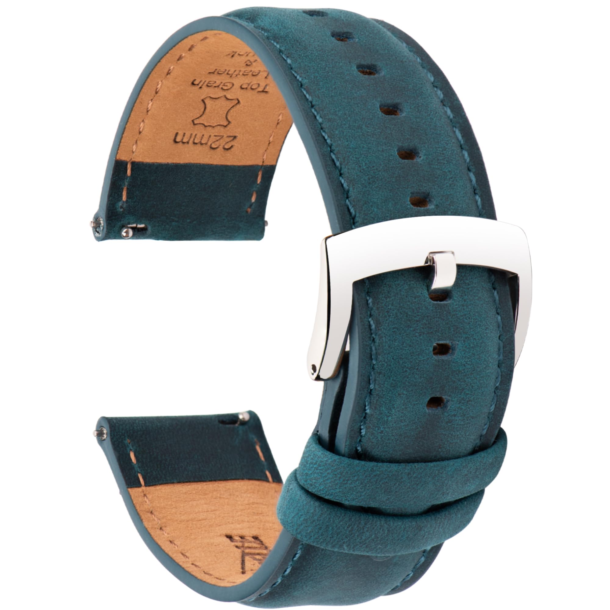 

CORROPELLE Натуральная кожа Часы Быстрая замена Без инструментов Ретро Элегантный Crazy Horse Тактильный Унисекс Ремешок, Застежка, 18 мм, 19 мм, 20 мм, 21 мм, 22 мм,