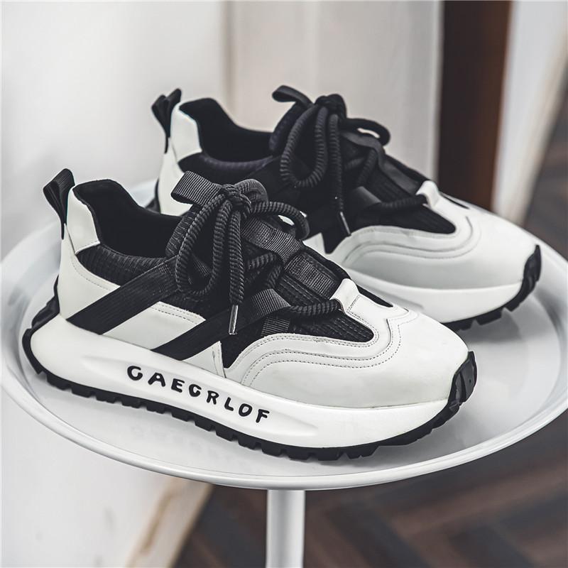 Fashion Men's Casual Designer Color Block Running Shoes Fashion Luxury Chunky Sneakers Breathable Walking Shoes Tennis Sports Shoes