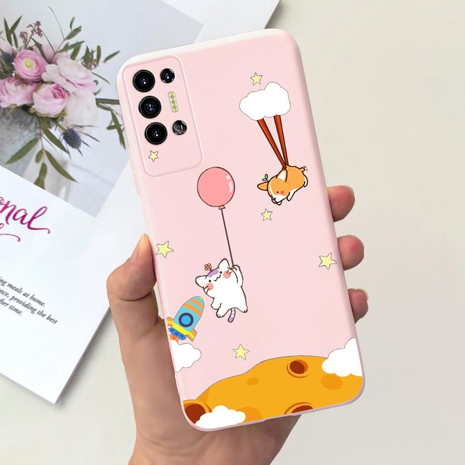 For Tecno Pova 2 Case LE7 LE7n Cute Dinosaur Cartoon Cover Soft Silicone Phone Case For Tecno Pova 2 Pova2 Back Cover 6.9'' Bags
