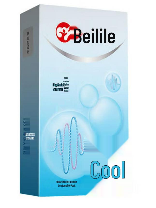 Bailile Prickly Silky Ribbed Condoms - Light & Thin 3D Texture for Adults