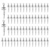 120Pcs Tibetan Style Alloy Pendants Sword Charms Antique Silver 29x9mm